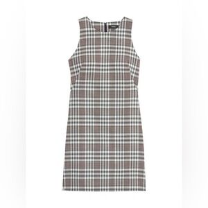 Theory Checkered Sleeveless Dress